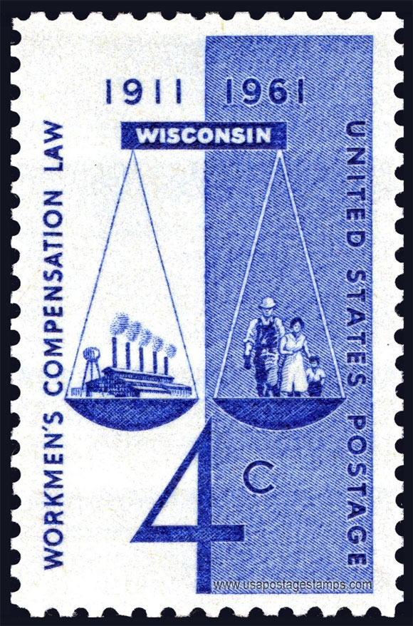 US 1961 Workmen's Compensation Law 4c. Scott. 1186
