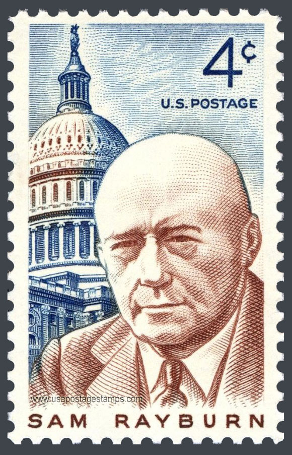 US 1962 Samuel Taliaferro Rayburn (1882-1961) 4c. Scott. 1202