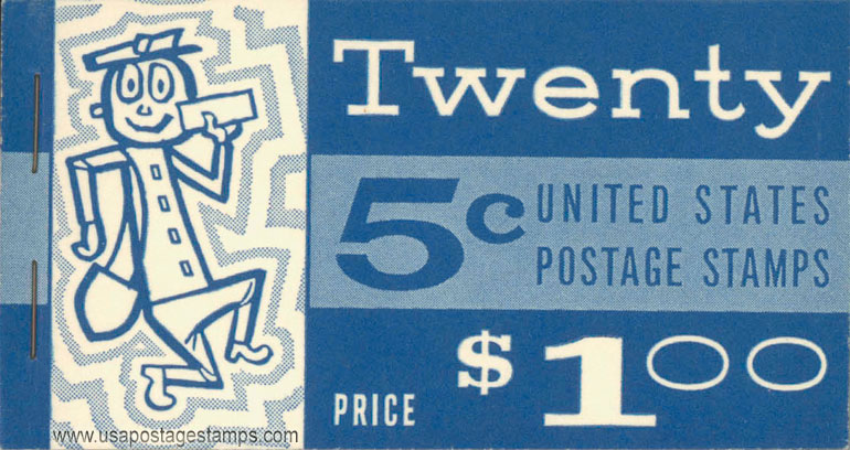 US 1962 George Washington ; Booklet 5c.x20 Scott. BK115