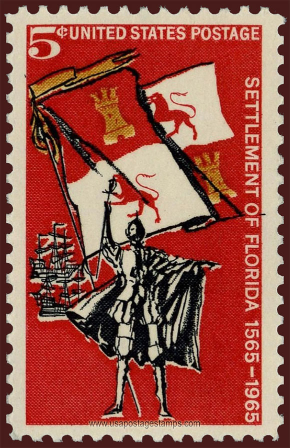 US 1965 400th Anniversary of Florida Settlement 5c. Scott. 1271