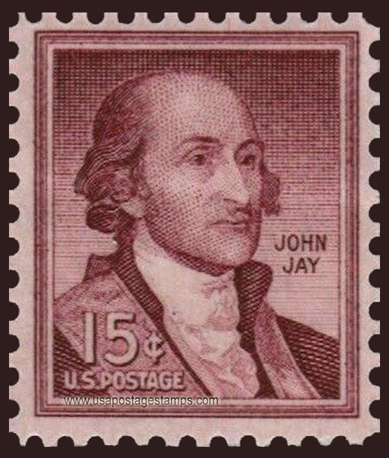 US 1966 John Jay 15c. Scott. 1046a