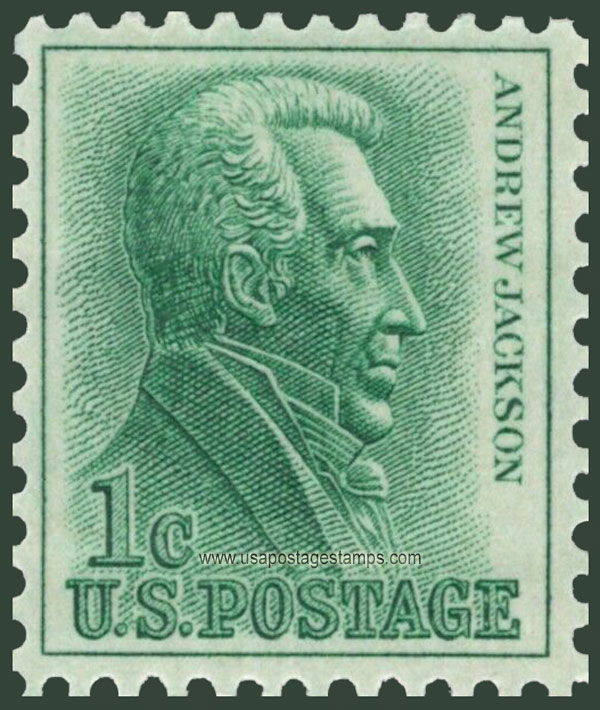 US 1966 Andrew Jackson 1c. Scott. 1209a