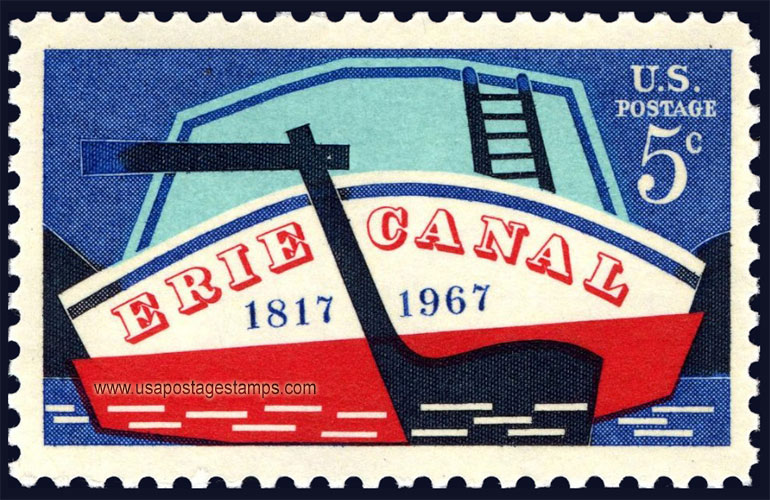 US 1967 150th Anniversary of Erie Canal 5c. Scott. 1325