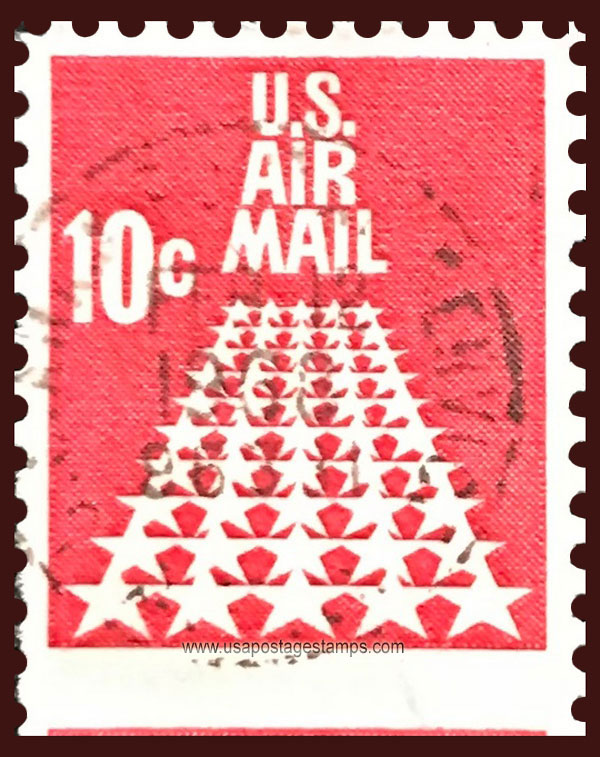 US 1968 'Airmail' 50-Star Runway 10c. Michel 939Du