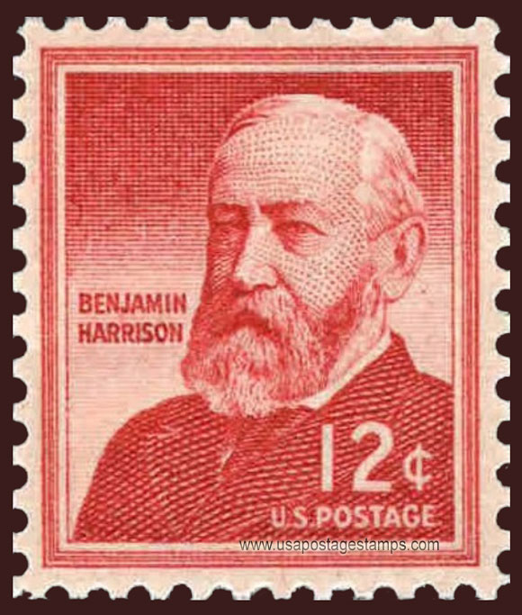 US 1968 Benjamin Harrison (1833-1901) 12c. Scott. 1045a