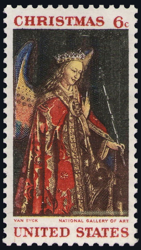 US 1968 Christmas: Angel Gabriel 6c. Scott. 1363