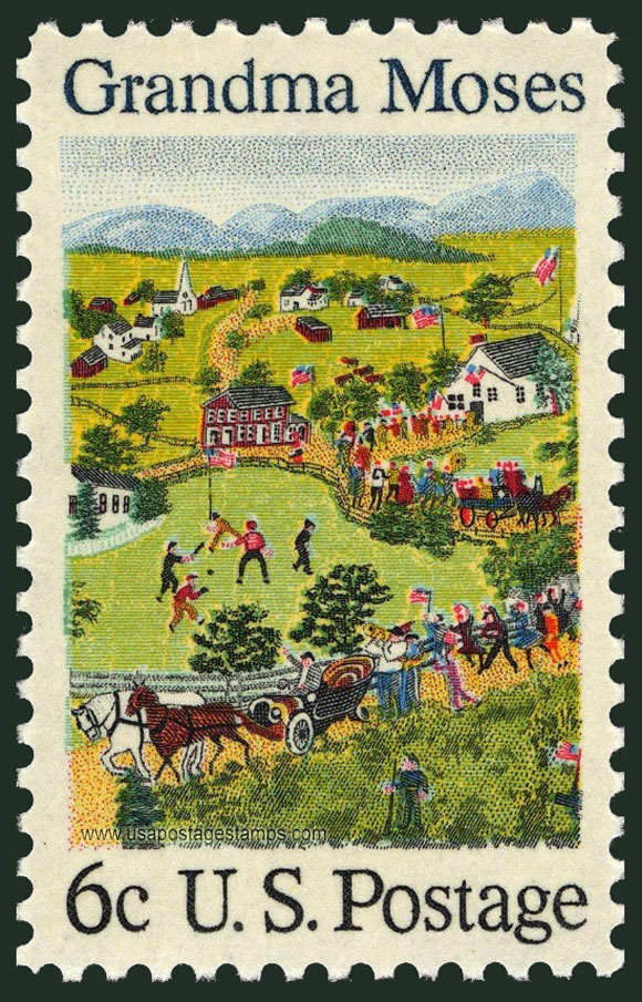 US 1969 Grandma Moses ; American Folklore 6c. Scott. 1370
