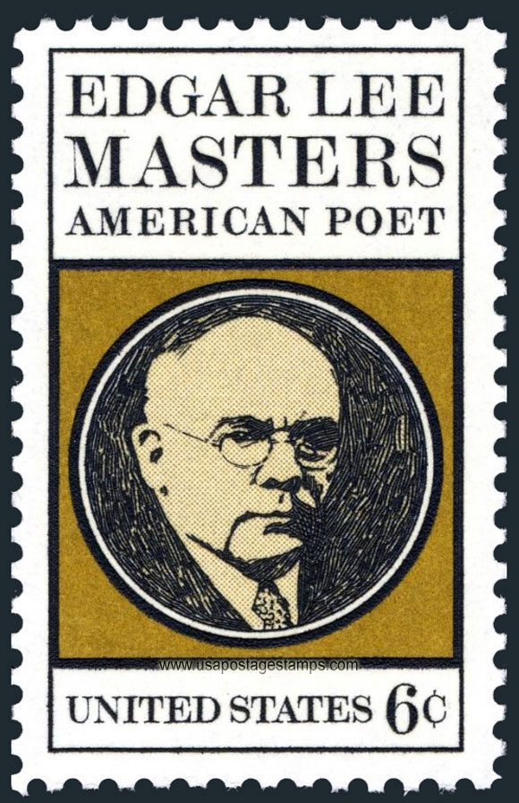 US 1970 Edgar Lee Masters (1868-1950) 6c. Scott. 1405