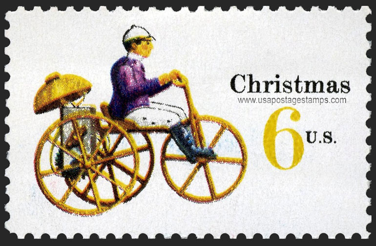 US 1970 Christmas: Mechanical Tricycle 6c. Scott. 1417