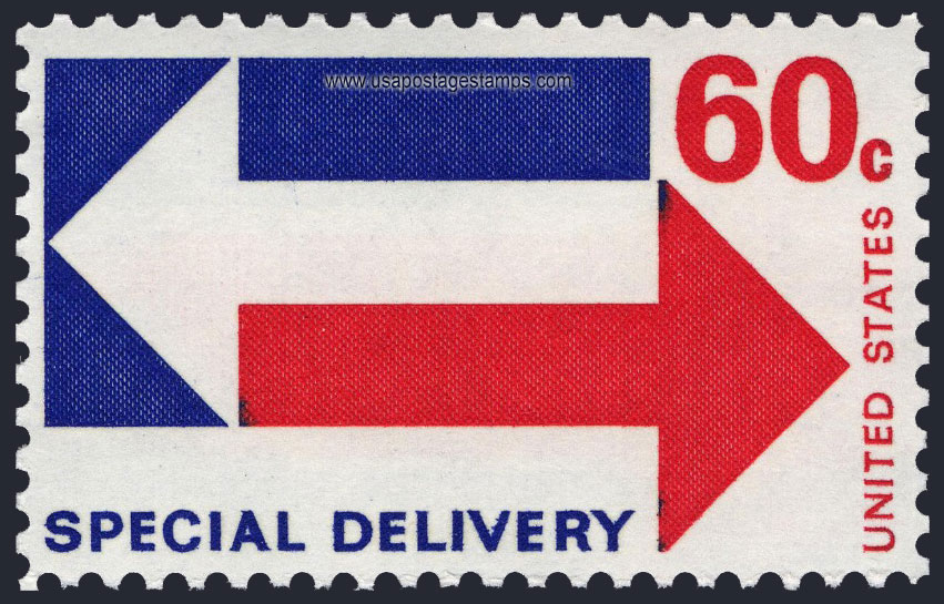 US 1971 Special Postal Delivery 'Arrows' 60c. Scott. E23
