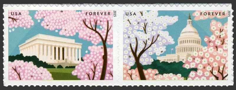 US 2015 Gifts of Friendship ; Se-tenant 49c.x2 Scott. 4983a
