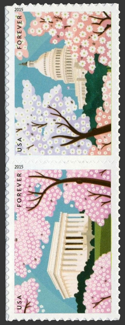 US 2015 Gifts of Friendship ; Se-tenant 49c.x2 Scott. 4983a