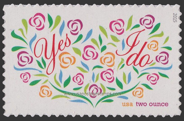 US 2015 Wedding : Yes I Do 71c. Scott. 5001
