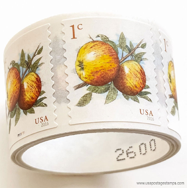 US 2016 Apples Fruits ; Coil 1c. Scott. 5037