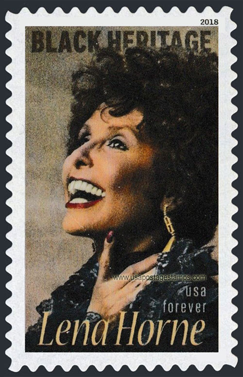 US 2018 Lena Horne 50c. Scott. 5259