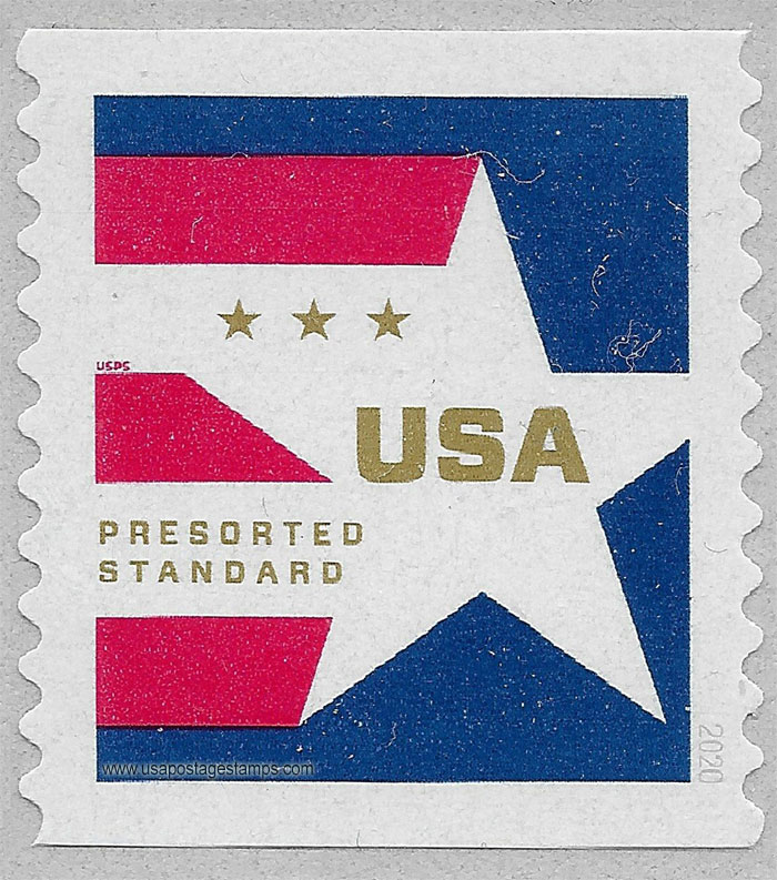 US 2020 Presorted Star Coil 10c. Scott. 5433