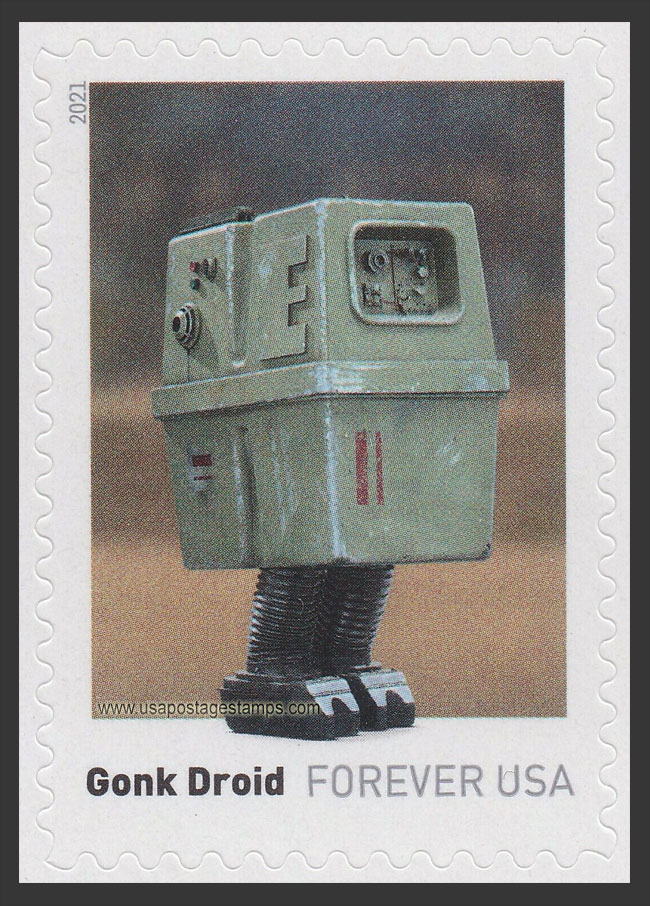 US 2021 Gonk Droid : Star Wars Droids 55c. Scott. 5580