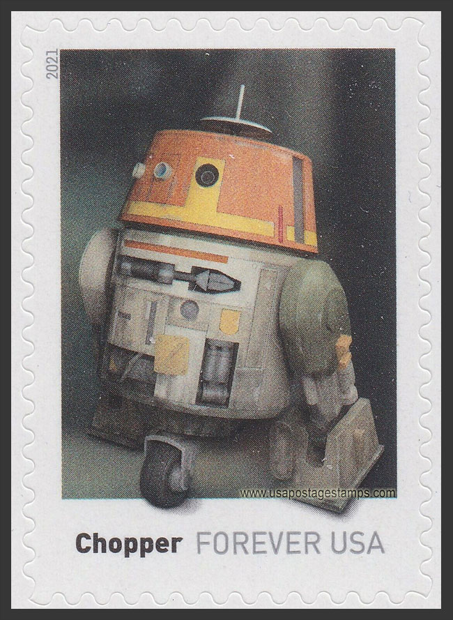 US 2021 Chopper : Star Wars Droids 55c. Scott. 5582