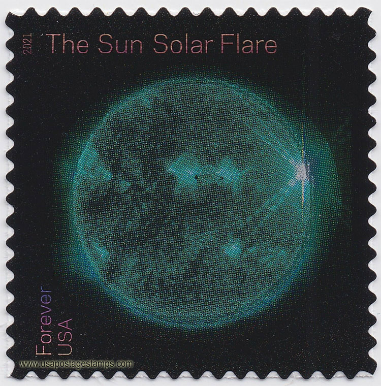 US 2021 Solar Flare : Sun Science 55c. Scott. 5606