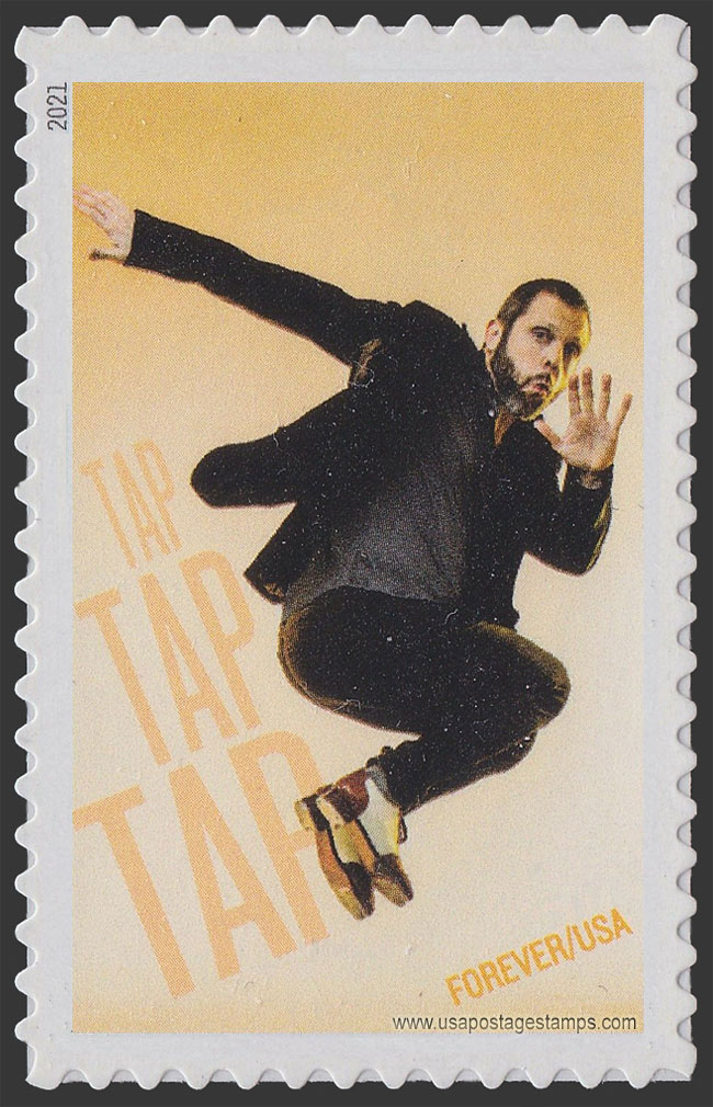 US 2021 Max Pollak : Tap Dancing 55c. Scott. 5609