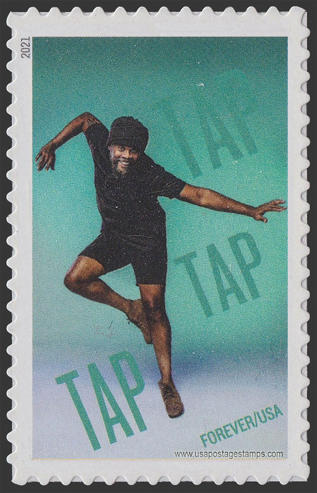 US 2021 Derick Grant : Tap Dancing 55c. Scott. 5611