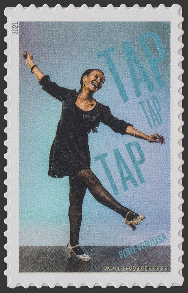 US 2021 Dormeshia Sumbry-Edwards : Tap Dancing 55c. Scott. 5612