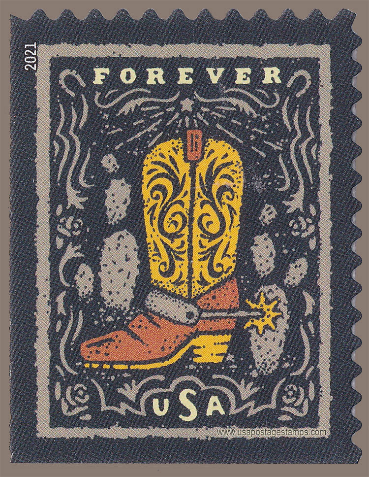 US 2021 Cowboy Boot : Western Wear 55c. Scott. 5617