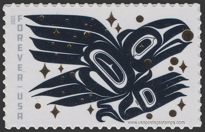 US 2021 The Raven Story ; American Folklore 55c. Scott. 5620