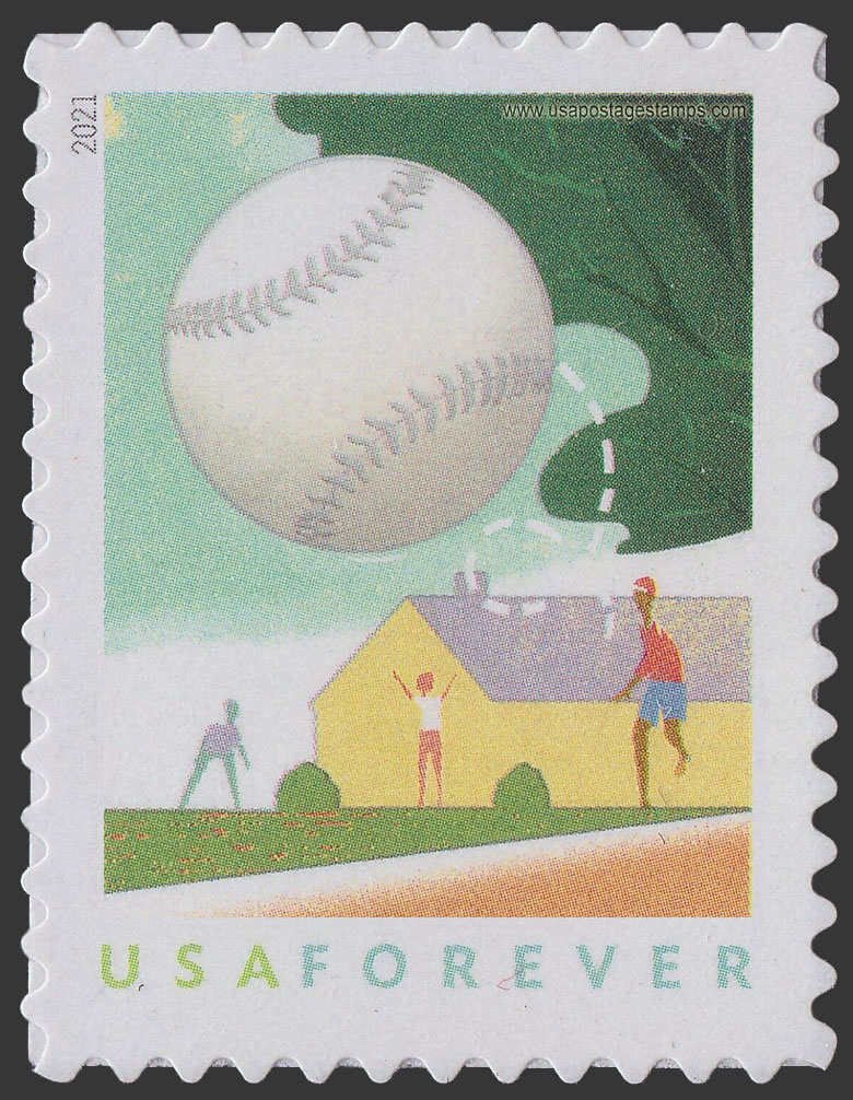 US 2021 Baseball : Backyard Games 55c. Scott. 5631