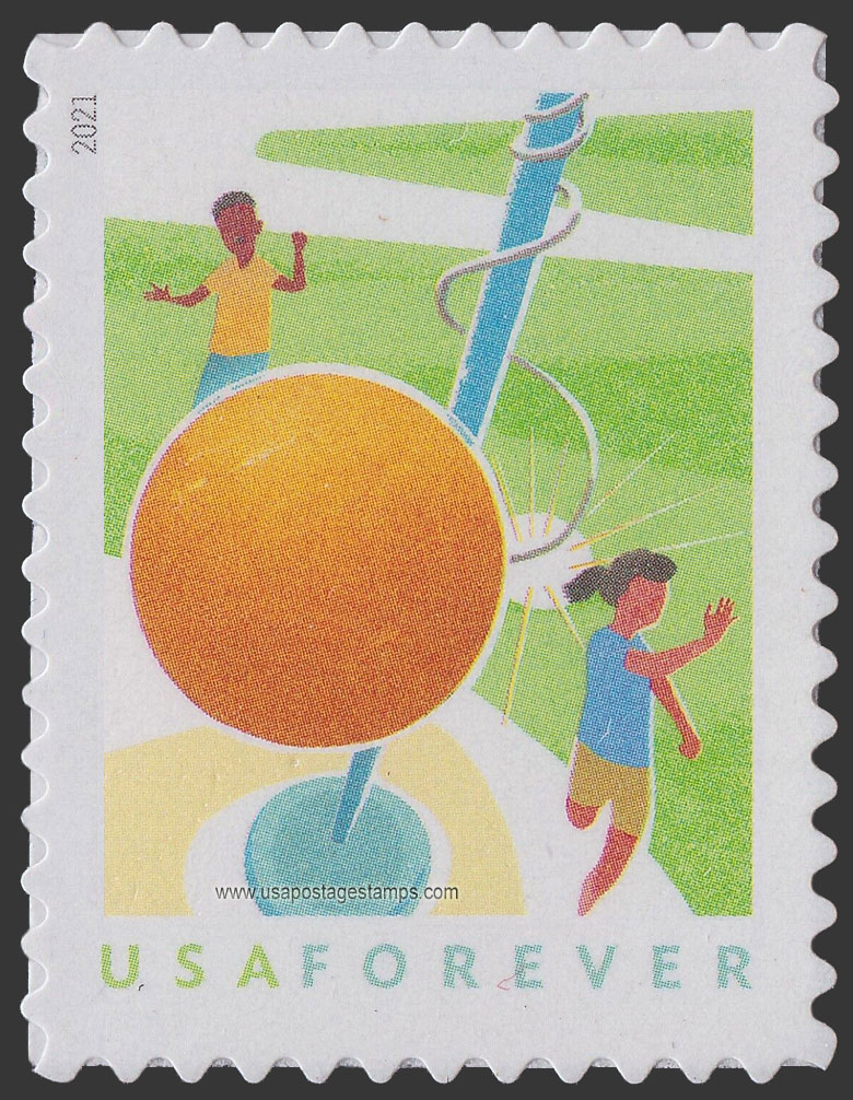 US 2021 Tetherball : Backyard Games 55c. Scott. 5632
