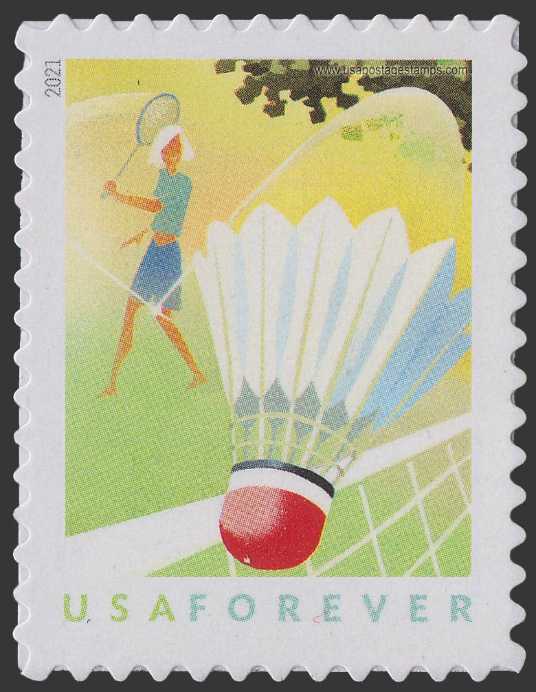 US 2021 Badminton : Backyard Games 55c. Scott. 5633