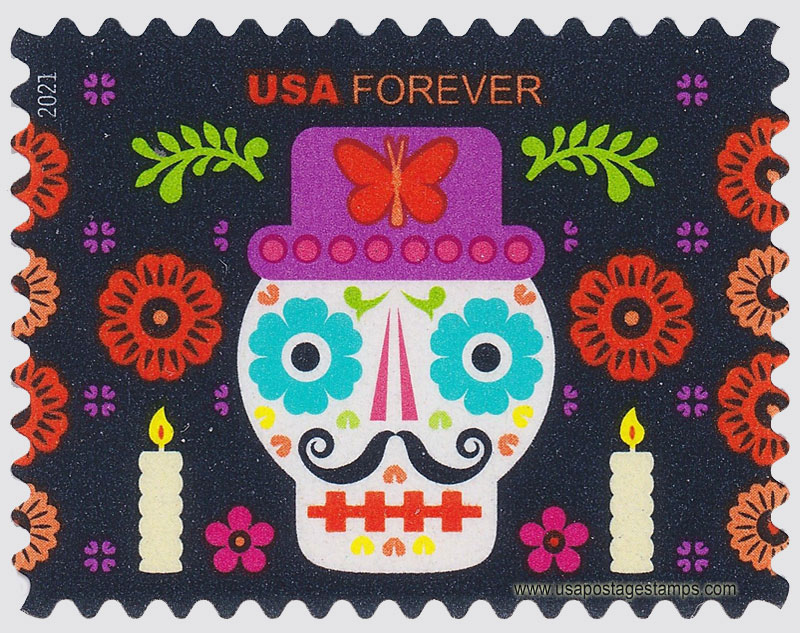 US 2021 Day of the Dead Festival 58c. Scott. 5641