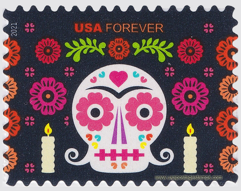 US 2021 Day of the Dead Festival 58c. Scott. 5642