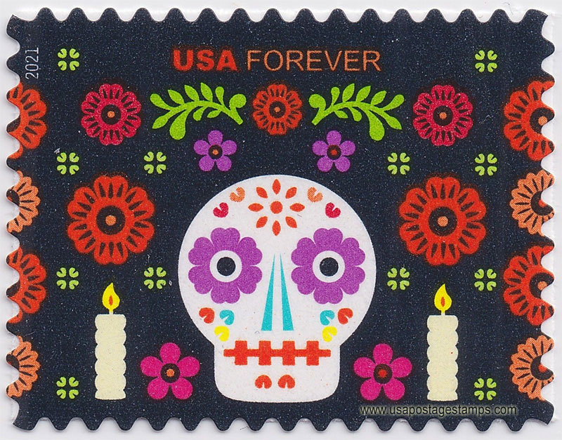 US 2021 Day of the Dead Festival 58c. Scott. 5643