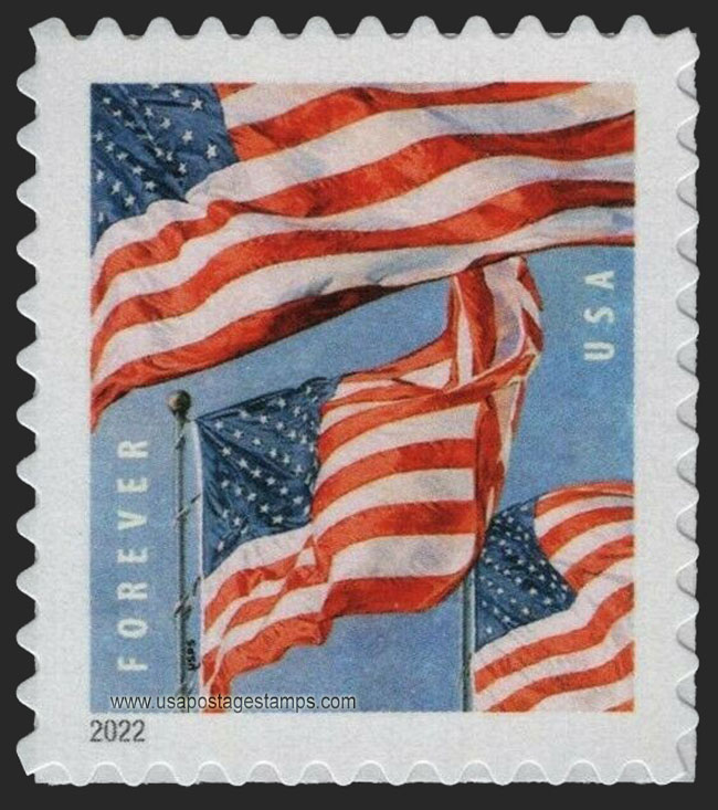 US 2022 Flag of USA 58c. (FOREVER �) Scott. 5654