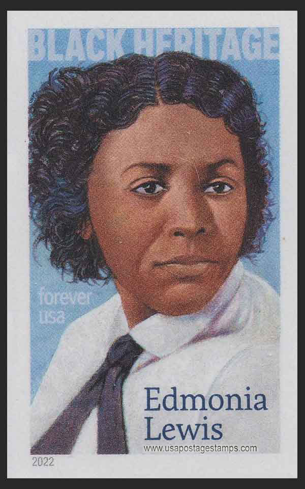 US 2022 Edmonia Lewis ; Black Heritage Imperf. 58c. (FOREVER �) Scott. 5663a
