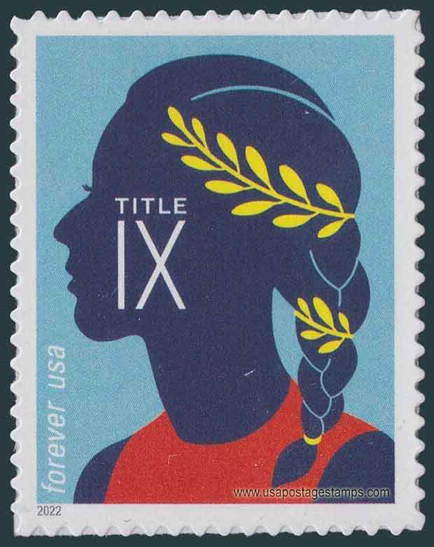 US 2022 Track and Field Athlete ; Title IX Female Access to Academic Sport 58c. Scott. 5668