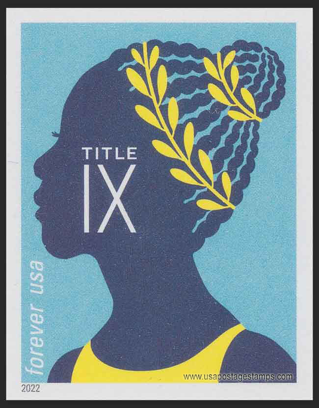 US 2022 Gymnast ; Title IX Female Access to Academic Sport Imperf. 58c. Scott. 5670a