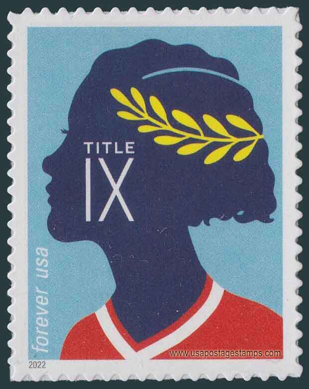US 2022 Soccer (Football) Player ; Title IX Female Access to Academic Sport 58c. Scott. 5671