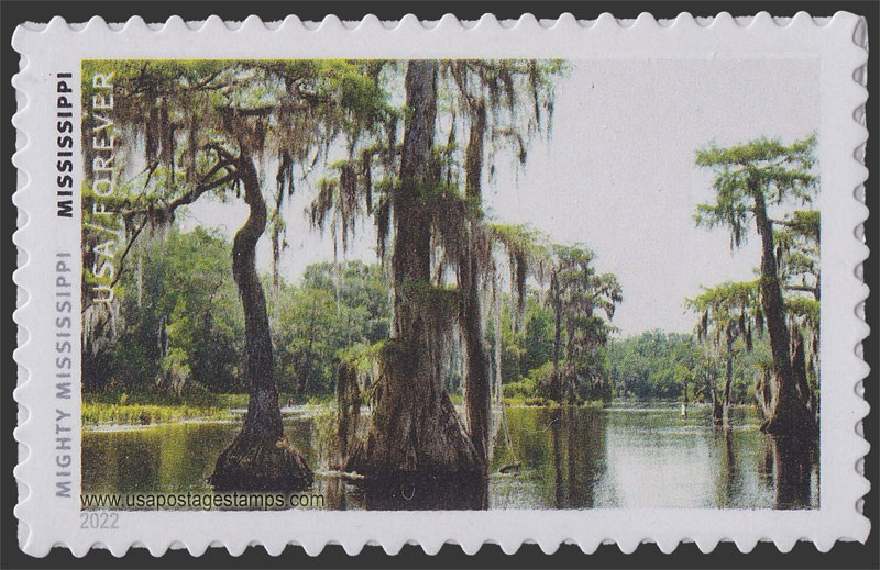 US 2022 Delta Bayou ; Mighty Mississippi 58c. Scott. 5698j
