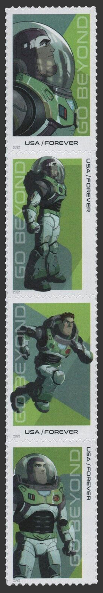 US 2022 Buzz Lightyear : Go Beyond 60c.x4 Scott. 5712b