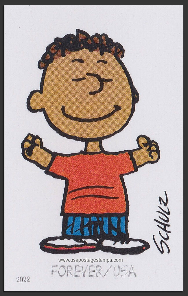 US 2022 Charles Monroe Schulz : Franklin ; Imperf. 60c. Scott. 5726n